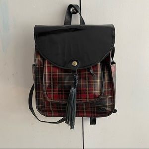 Patricia Nash Jovanna Backpack Gold Foil Tartan
